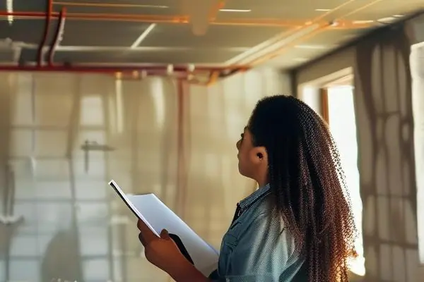 购房者验收毛坯新房时检查墙面质量