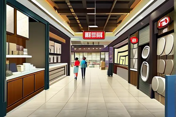 建材家居市场内景展示各种装修材料