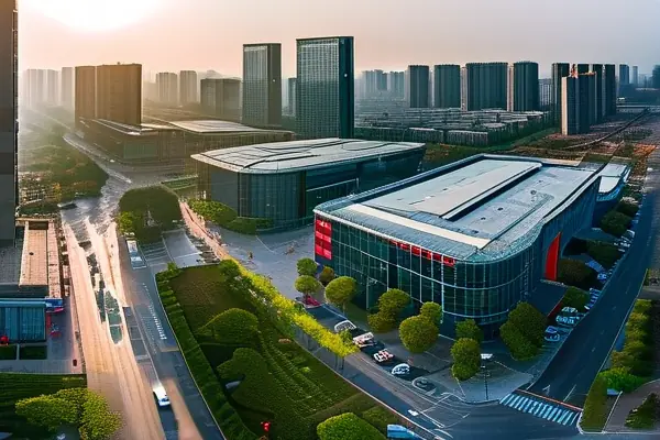 扬州华东国际建材城全景俯瞰图