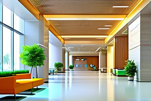 现代医院大厅装饰效果展示
