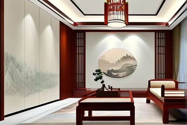 中式客厅装修效果图展示