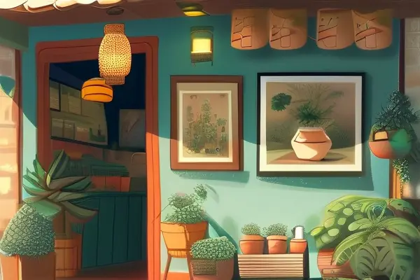 装修效果图小店内部展示