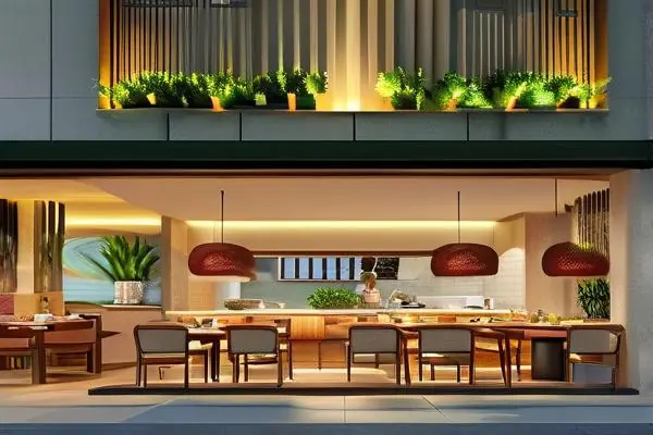 餐饮店面装修实景效果展示图