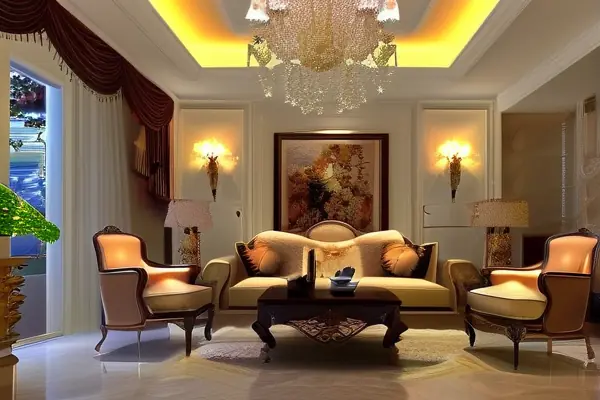 欧式风格客厅装修效果图