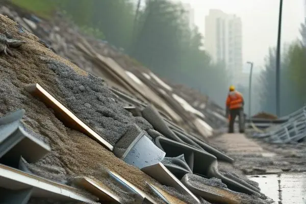 装修拆除建筑垃圾分类处理现场