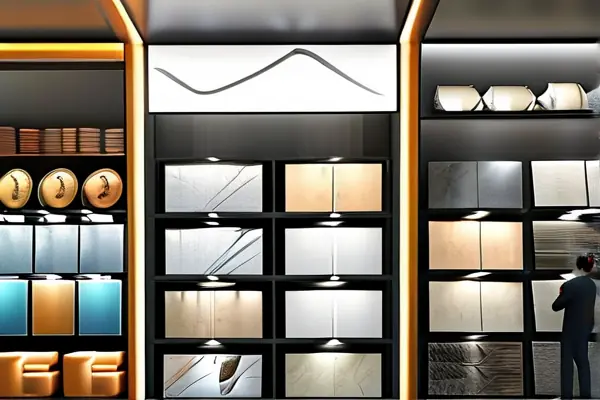 扬州建材市场实景拍摄，展示各类装修建材