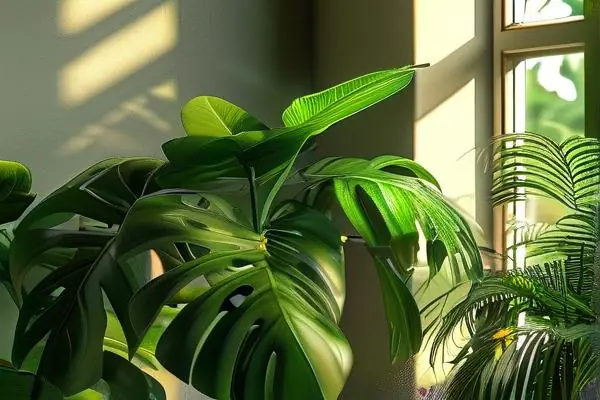 健康茂盛的室内花卉植物