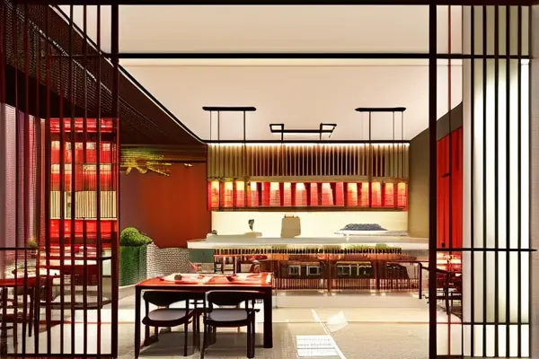 餐饮店装修风水格局示例图