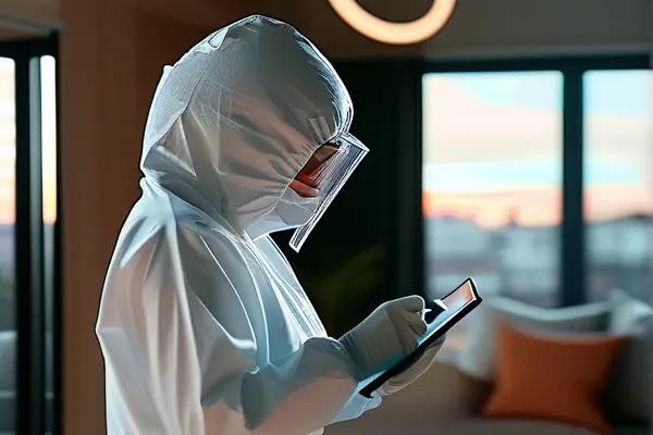 专业人员进行房屋环保检测