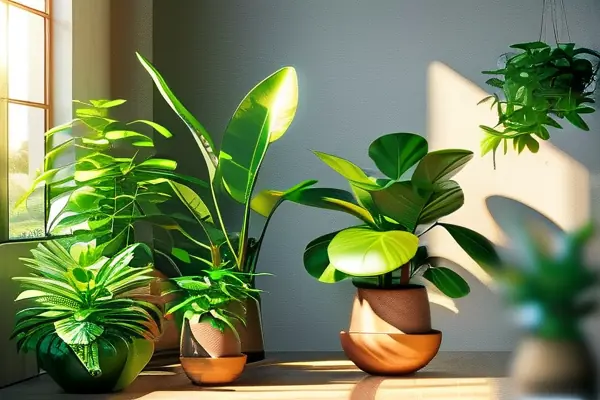 办公室绿植盆栽摆放效果图