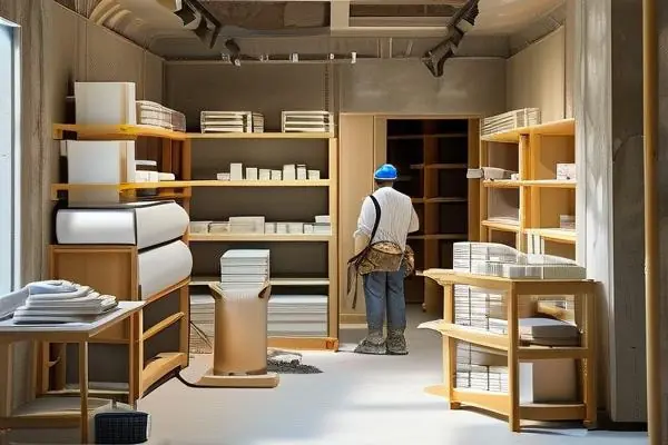店铺装修施工现场