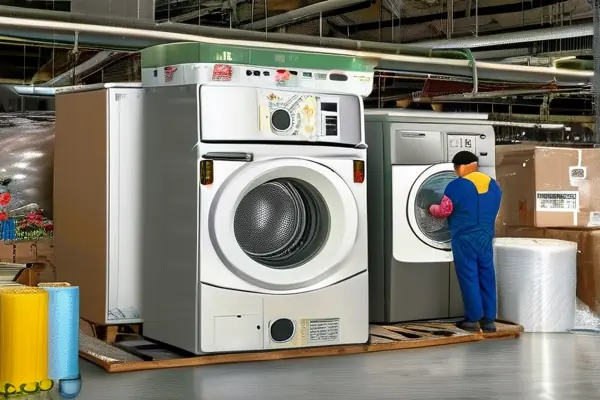 家用电器托运机构专业包装服务现场