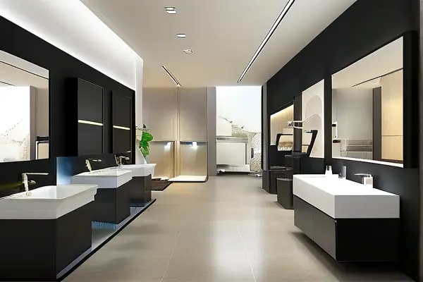 洁具卫浴加盟店展示厅与签约场景