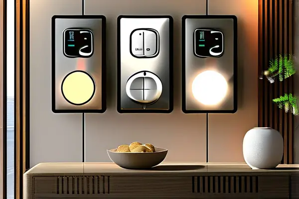 现代家居开关灯具搭配效果图