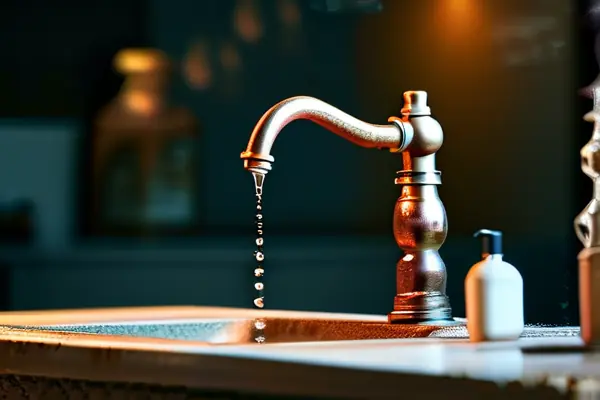 漏水水龙头维修现场实拍图