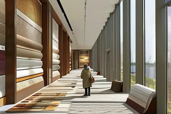 扬州地毯展厅内景实拍