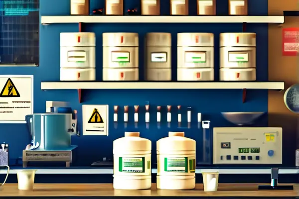 白乳胶配方研发实验室工作场景