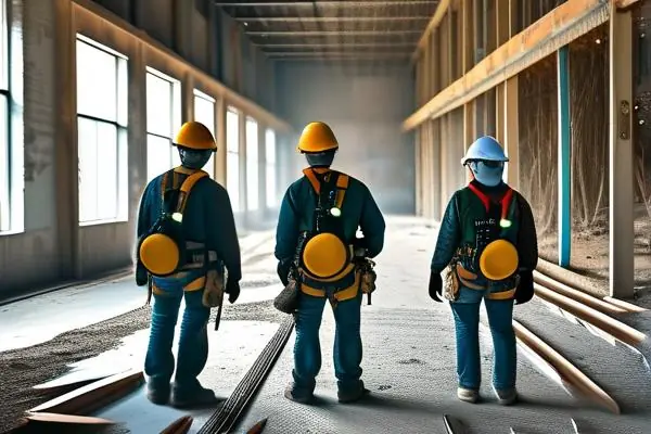 专业室内装修拆除团队正在施工