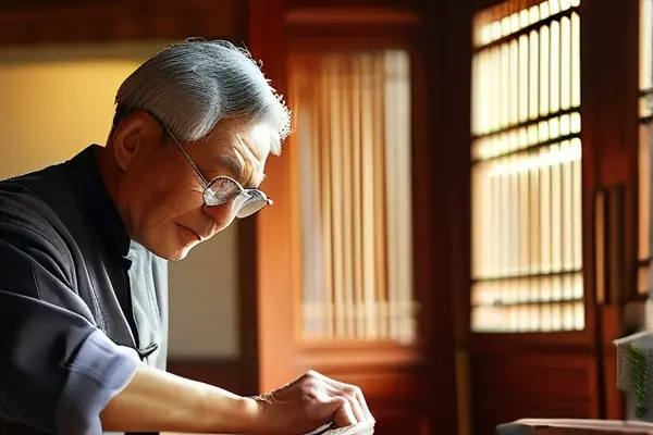 专业师傅演示红木家具保养过程