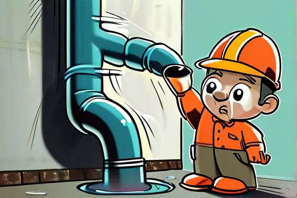 专业维修人员检查家庭水管漏水