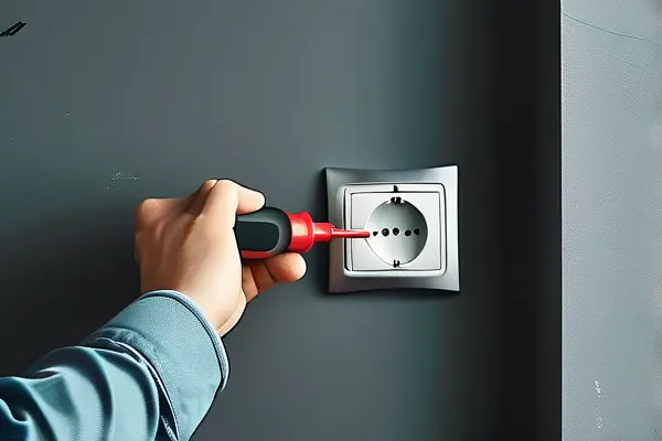 拆卸开关插座的正确方法示意图