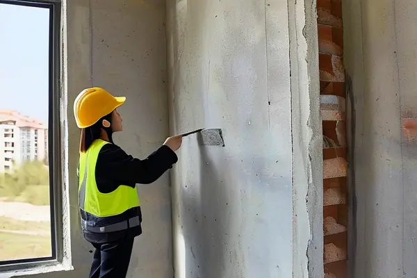 专业验房师正在进行免费房屋验收