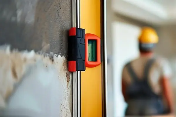 业主验收墙面平整度现场实拍