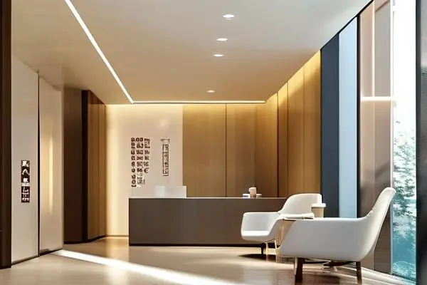 中西医结合诊所装修实景图展示功能分区与无障碍设计