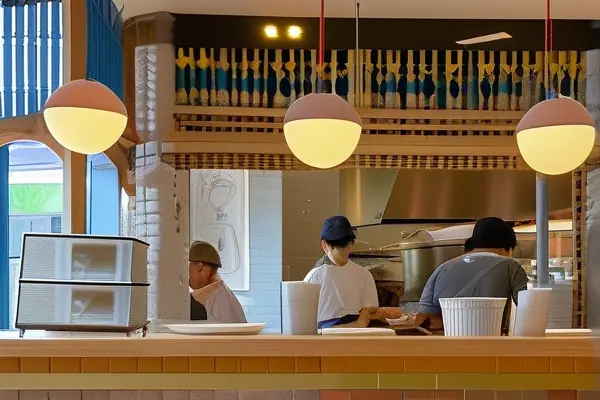 餐馆装修施工现场