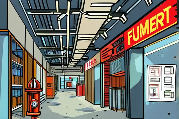 商场装修电工铺设防火电线施工场景