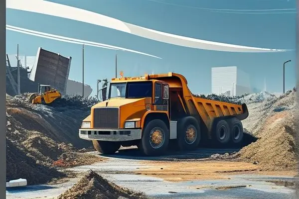 装修拆除垃圾清运现场工作场景