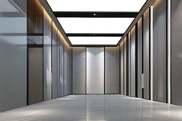 公司展厅施工现场实景图