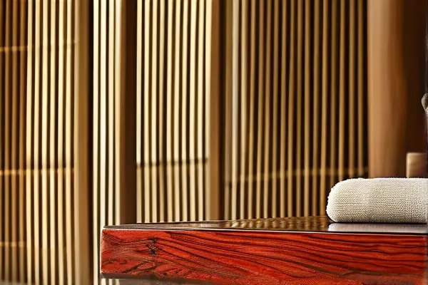 红木家具保养工具与木纹细节特写