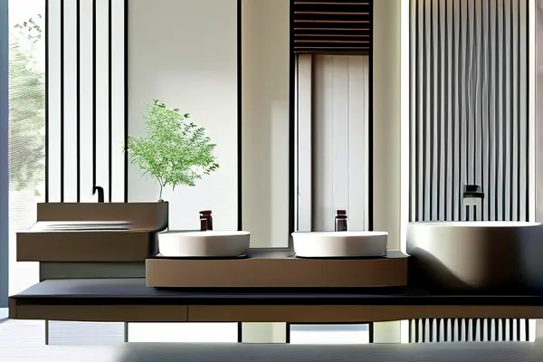 现代卫生间台盆展示