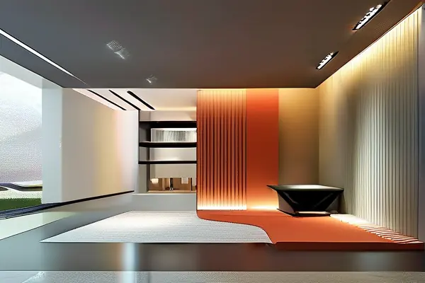 现代展厅装修搭配效果图