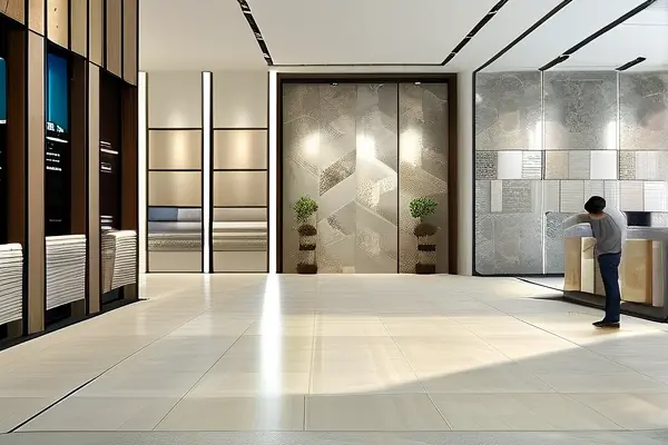 扬州装潢材料选购展厅内部实景