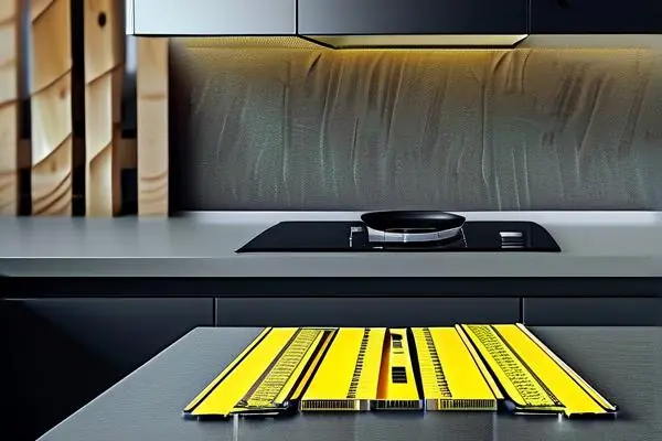 厨房吊顶龙骨厚度测量示意图