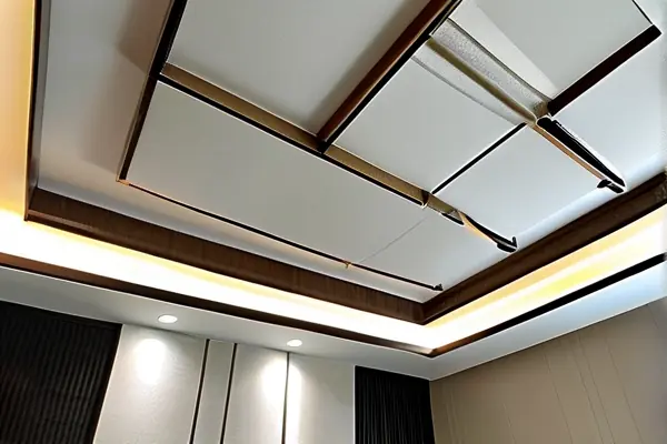 扬州家装师傅现场安装轻钢龙骨吊顶框架