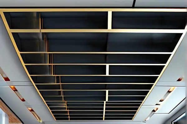 硅钙板装修龙骨安装现场实景图