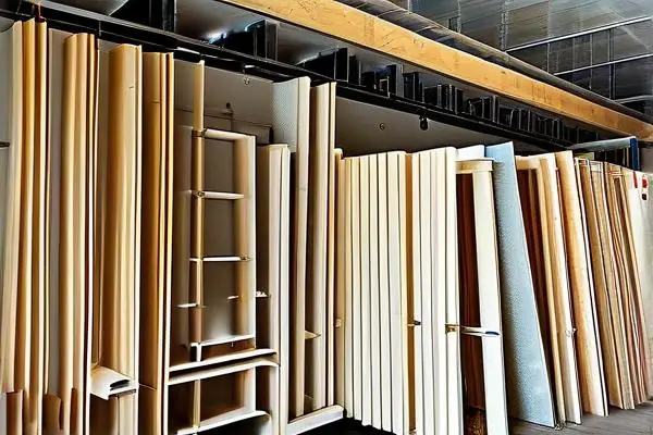 多种木龙骨吊顶材料展示及施工场景