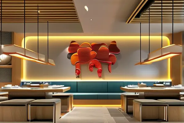 火锅店装修水电布局效果图