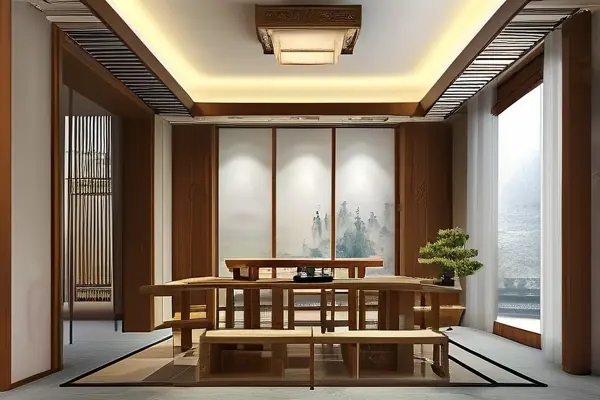 中式会所装修效果图