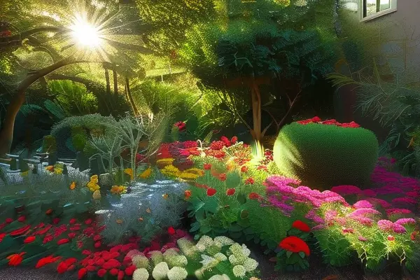 私人花园中的花卉与绿植造型