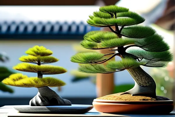 多种花卉盆景艺术展示