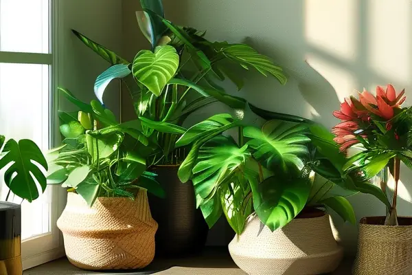 去甲醛花卉组合实景摆放效果