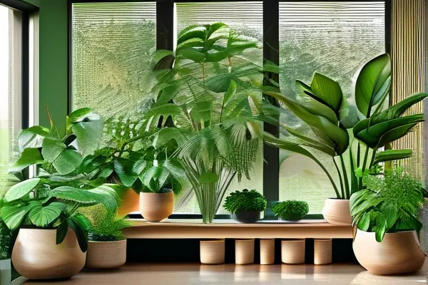 室内绿化净化植物布置效果图