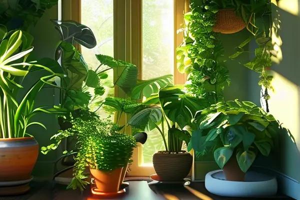 室内净化植物摆放效果图