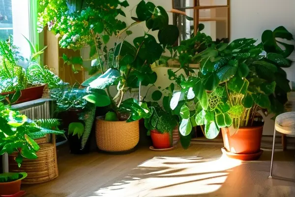 室内净化绿植摆放效果图