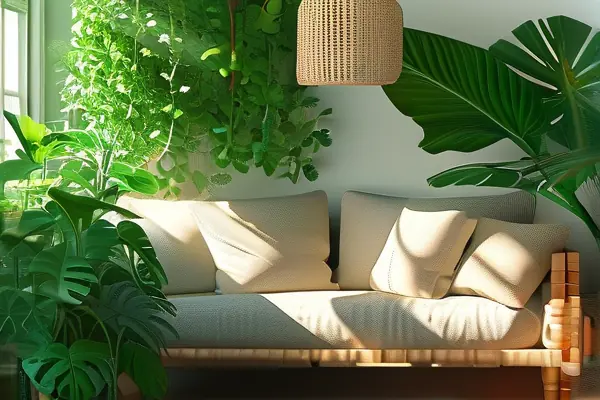 室内净化植物摆放效果图