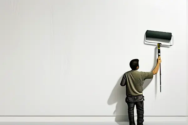 专业刷漆操作示范图
